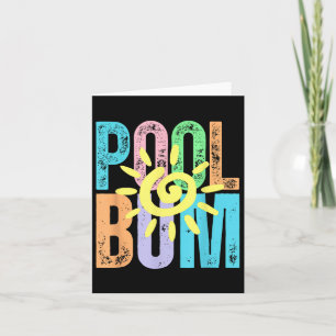Tarjeta Piscina Bum angustiado verano vacaciones piscina v