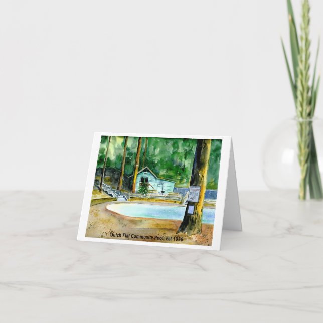 Tarjeta Piscina comunitaria plana holandesa, festival 1936 (Anverso)