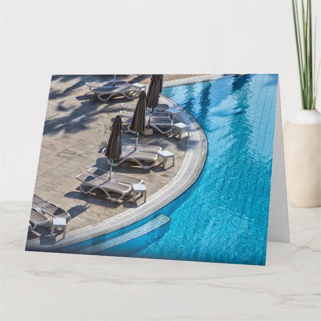 Tarjeta Piscina de vacaciones (Anverso)