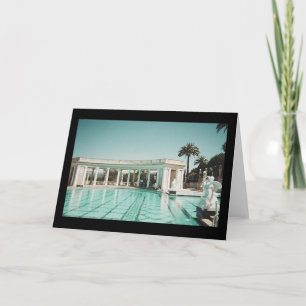 Tarjeta piscina en el Castillo de Hearst...