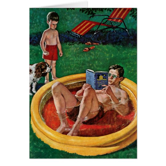 Tarjeta Piscina que vadea