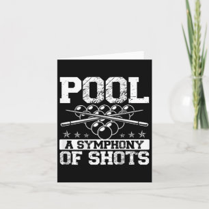 Tarjeta Piscina Una Sinfonía De Shots Ckprint Pool Player