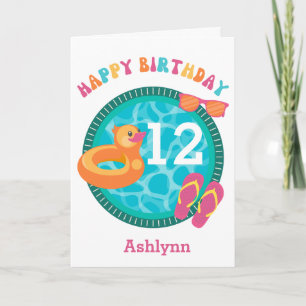 Tarjeta Piscina Verano 12 Aniversario