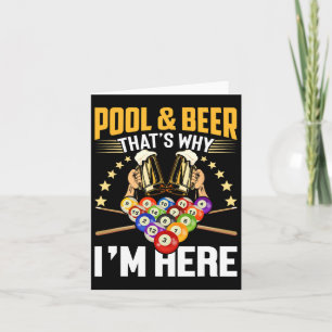 Tarjeta Piscina y cerveza Es por eso que estoy aquí la cam
