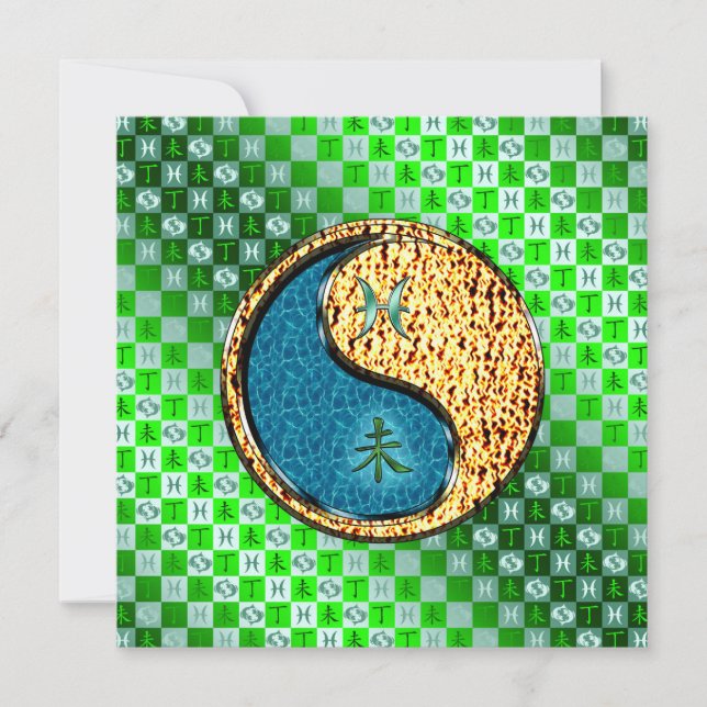 Tarjeta Piscis & Fire Goat (Anverso)