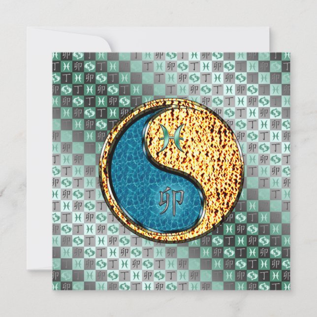 Tarjeta Piscis & Fire Rabbit (Anverso)