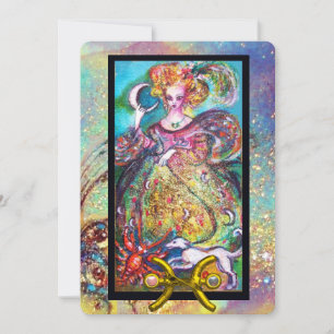 TARJETA PISCIS, SEÑORA DE LA LUNA, TAROT ASTROLOGÍA CUMPLE