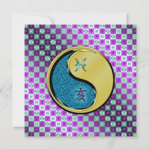 Tarjeta Piscis y Boar Metalizado