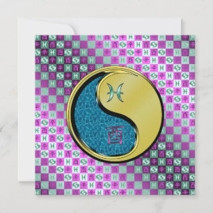 Tarjeta Piscis y Rooster Metalizado