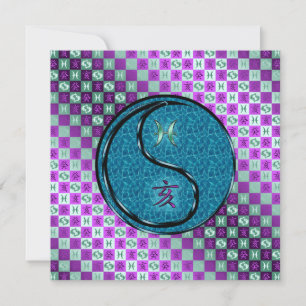 Tarjeta Piscis y Water Boar