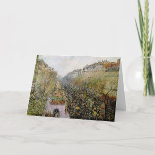 Tarjeta Pissarro - Boulevard Montmartre, Martes de Carnava