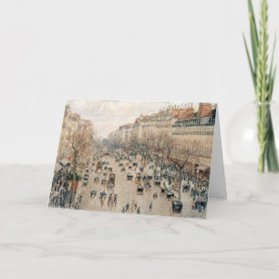 Tarjeta Pissarro - Boulevard Montmartre, Sol de Tarde