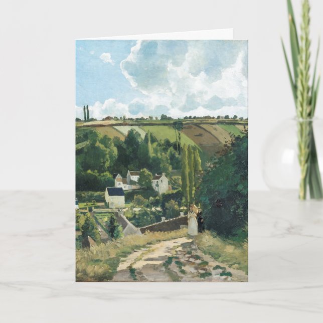 Tarjeta Pissarro - Jalais Hill, Pontoise, (Anverso)