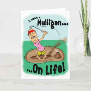 Tarjeta Pissed Off Golfer