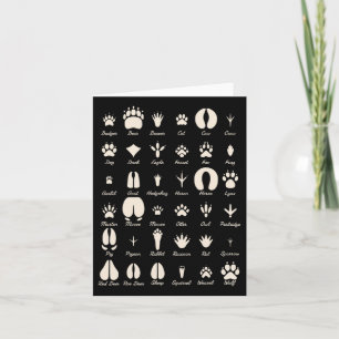 Tarjeta Pista Animal S Animales Comunes Y Pistas De Vida S