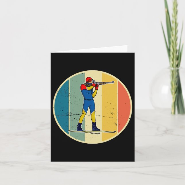 Tarjeta Pista de esquí de fondo de biatlón 2 (Anverso)