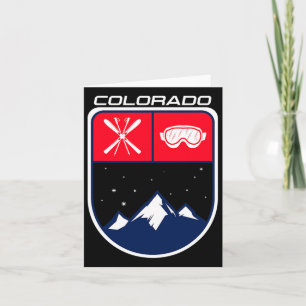 Tarjeta Pista de esquí de montaña de Colorado Goggle Po