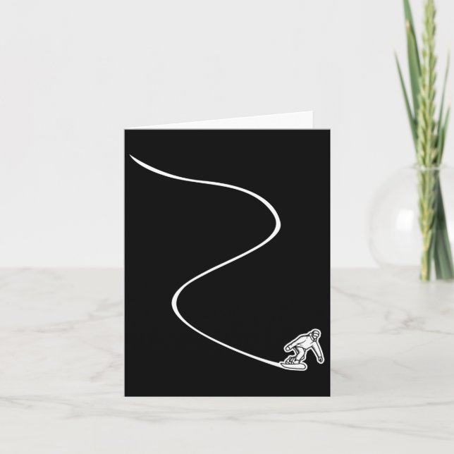 Tarjeta Pistas de snowboard - Snowboard (Anverso)