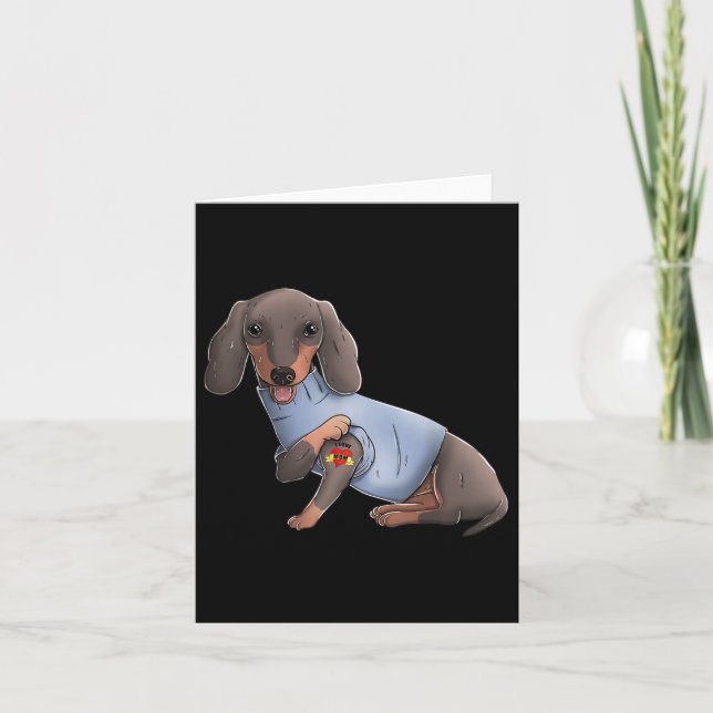 Tarjeta Pitbull Amo A Mamá Tattoo Perro Funny Día de la Ma (Anverso)