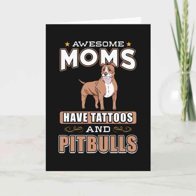 Tarjeta Pitbull Mom (Anverso)