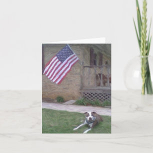 Tarjeta Pitbull Terrier Notecard