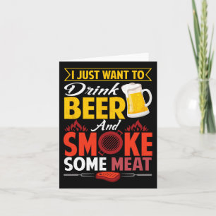 Tarjeta Pitmaster Shirt Gift Tee Beer Beer Humo Carne Bbq