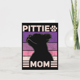 Tarjeta Pittie Mamá Pitbull Mamá Perdedora Perra Mujer Día