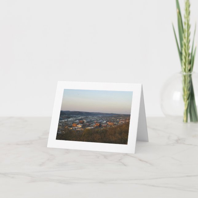 Tarjeta Pittsburgh, ciudad de puentes (Anverso)