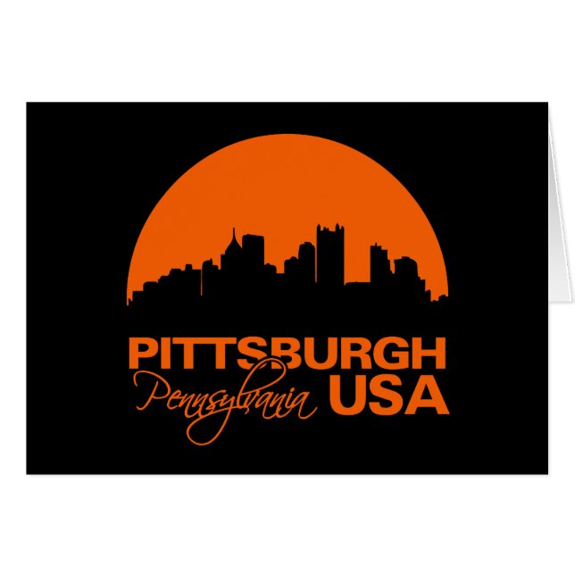 Tarjeta PITTSBURGH - personalizar (Anverso (Horizontal))