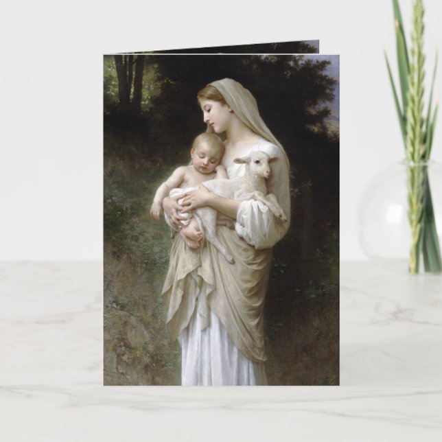 Tarjeta PixDezinves L'inocencia por pintura de Bougeureau (Anverso)