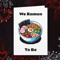 Pixel Art Ramen Noodles Pun Funny El día de San Va