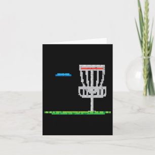 Tarjeta Pixel Disk Golf Frisbee Golfer Frolf Hombres Niños