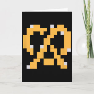 Tarjeta Pixel Pretzel Videojuego de los 80 Grupo Fácil de 