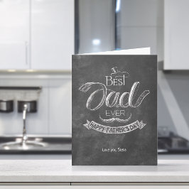 Tarjeta Pizarra Mejor Papá del Mundo Día del Padre