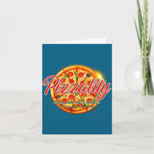 Tarjeta Pizza divertida de eclipse solar Pizzality Eclipse
