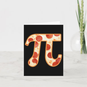 Tarjeta Pizza Pi Day Nerd Geek Día de Acción de Gracias It