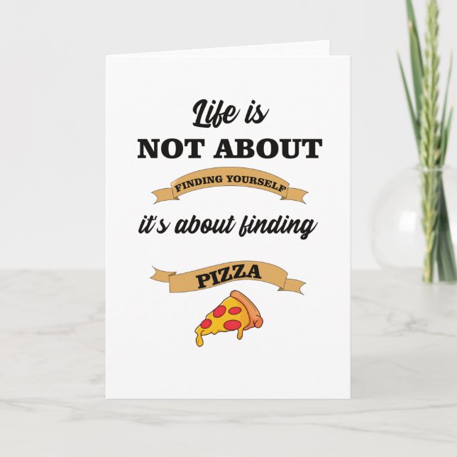 Tarjeta Pizza Sayings Lover Foodie (Anverso)