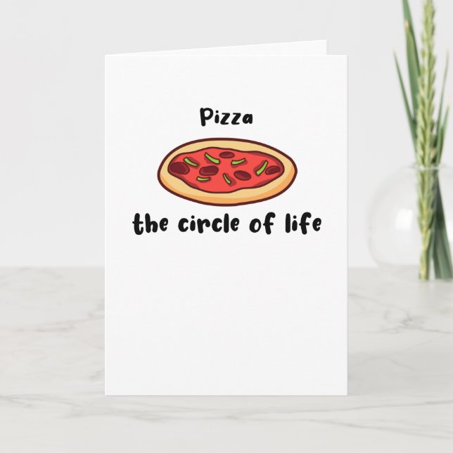 Tarjeta Pizza Sayings Lover Foodie (Anverso)