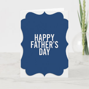Tarjeta Placa de cartón azul cielo para el Día del Padre