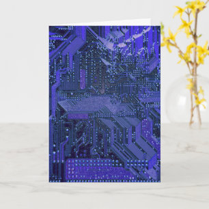 Tarjeta Placa de circuito azul de cibercircuito electrónic