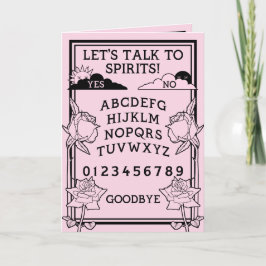 Tarjeta Placa de Espíritu floral rosa rosa de luz gótica