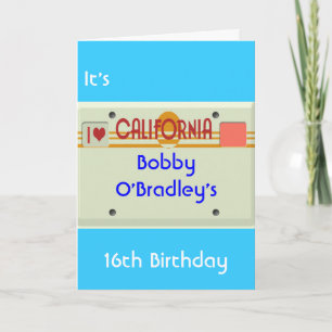 Tarjeta Placas de California