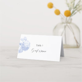 Tarjeta Place & Escort con Hydrangea