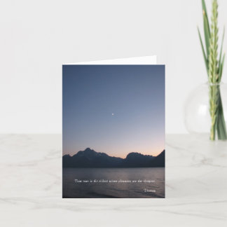 Tarjeta Placeres simples Notecards