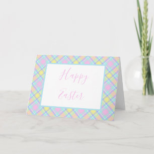 Tarjeta Plaid pastel
