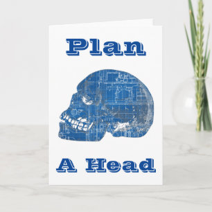 Tarjeta Plan A Head Humorous Blueprint