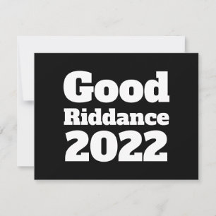 Tarjeta plana 2022 de color personalizado y texto