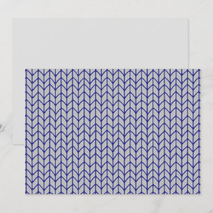 TARJETA PLANA 5x7 DE PUNTO GRIS AZUL / Horizontal