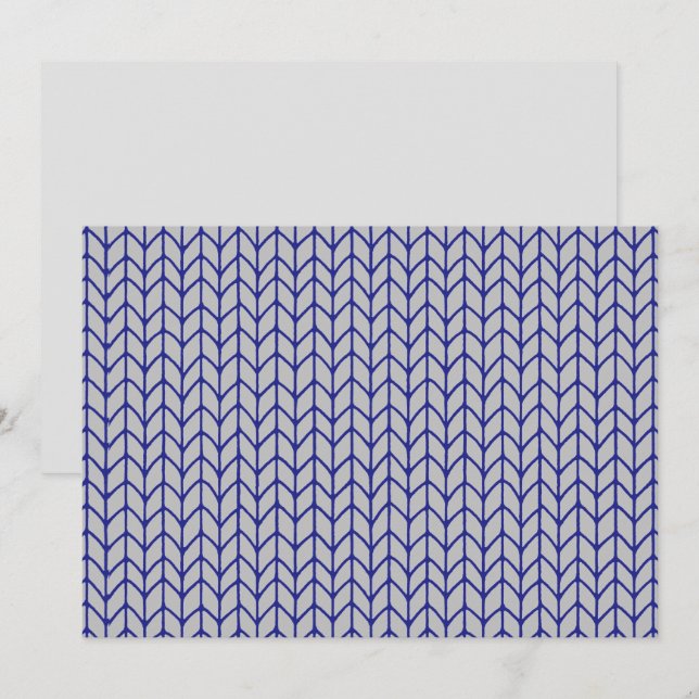 TARJETA PLANA 5x7 DE PUNTO GRIS AZUL / Horizontal (Anverso / Reverso)