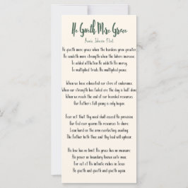 Tarjeta plana Annie Johnson Flint He Giveer More G